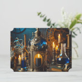 Stoomtechno Victorian Gotische Wetenschappers Lab  Kaart (Staand voorkant)