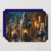 Stoomtechno Victorian Gotische Wetenschappers Lab  Kaart (Voorkant / Achterkant)