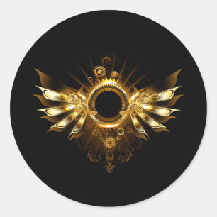 Stoomtechvleugels Ronde Sticker