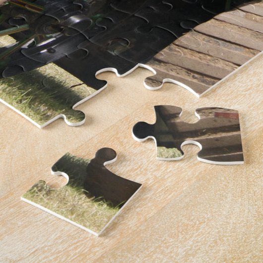  Stoomtractie Engine Jigsaw Puzzel (Zijkant)