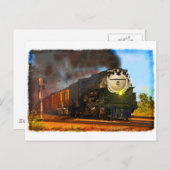 Stoomtrein Briefkaart (Voorkant / Achterkant)