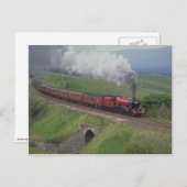 Stoomtrein Briefkaart (Voorkant / Achterkant)