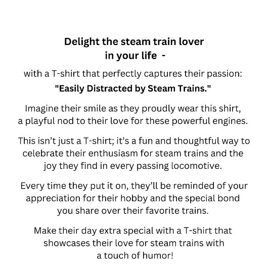 stoomtrein die gemakkelijk door wordt afgebroken, t-shirt