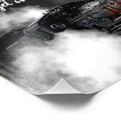 Stoomtrein Foto Afdruk (Hoek)