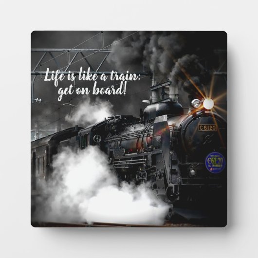 Stoomtrein Fotoplaat (Voorkant)