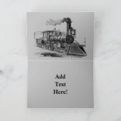  stoomtrein Hartelijk dank Bedankkaart (Binnen)