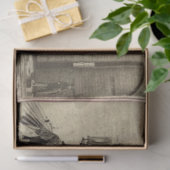 stoomtrein in opslagplaats tissuepapier (Geschenk)