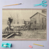 stoomtrein in opslagplaats tissuepapier (Craft)