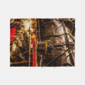  stoomtrein - in stoom fleece deken (Voorkant (Horizontaal))