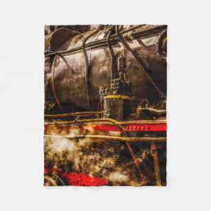  stoomtrein - in stoom fleece deken