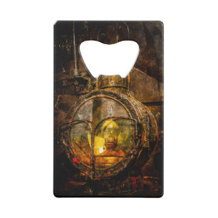  stoomtrein - koplicht kredietkaart flessenopener