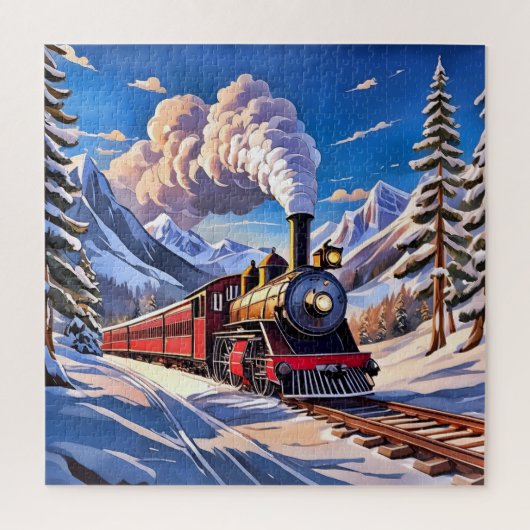 Stoomtrein Legpuzzel (Verticaal)