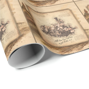  stoomtrein / locomotief Art. Driver Gift Cadeaupapier