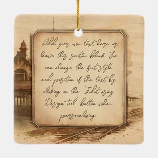 stoomtrein / locomotief Art. Driver Gift Keramisch Ornament (Achterkant)