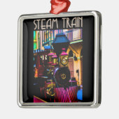 Stoomtrein Metalen Ornament (Links)
