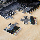  stoomtrein - Naam toevoegen Legpuzzel (Zijkant)