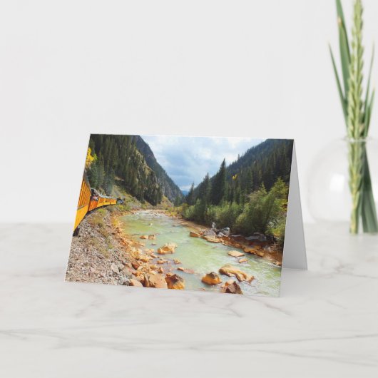 Stoomtrein naar Durango Feestdagen Kaart (Voorkant)