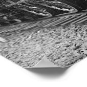 Stoomtrein op station, 1923.  foto poster (Hoek)