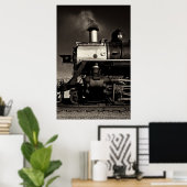 stoomtrein poster (Thuiskantoor)
