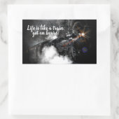 Stoomtrein Rechthoekige Sticker (Tas)