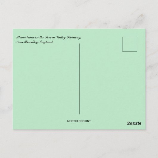 Stoomtrein Severn Valley Railway Engeland Briefkaart (Achterkant)