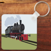 stoomtrein sleutelhanger (Achterkant)