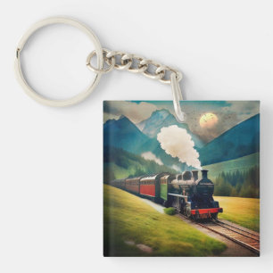 stoomtrein sleutelhanger