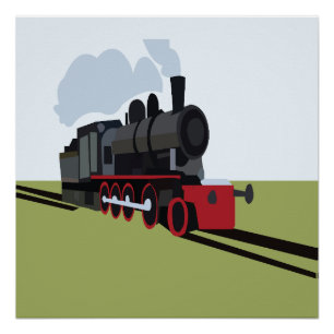 Stoomtrein Spoorweg Perfect Poster