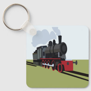 Stoomtrein Spoorweg Sleutelhanger