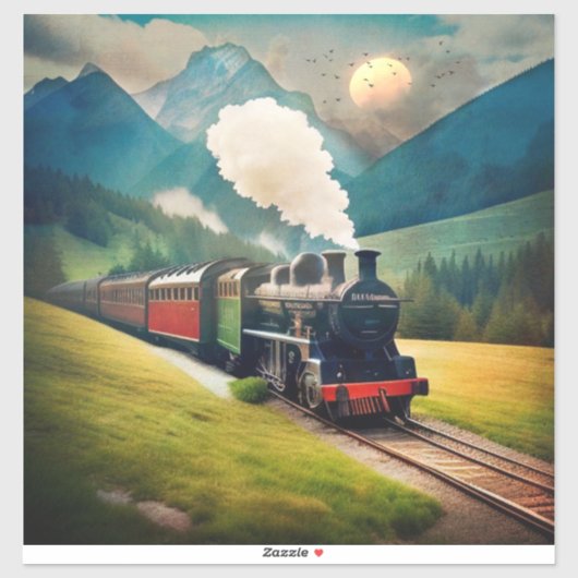 stoomtrein sticker (Vel)