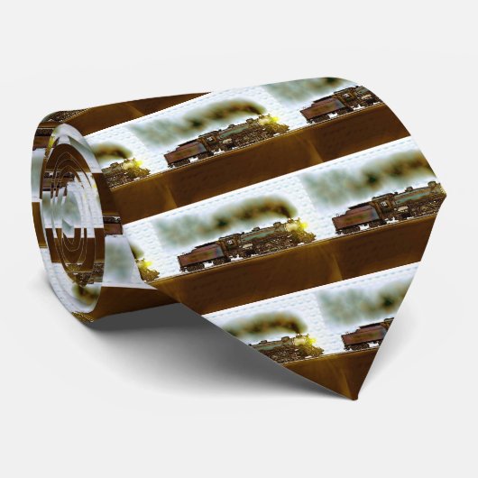 Stoomtrein Stropdas (Opgerold)