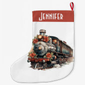 stoomtrein Traditional Christmas Grote Kerstsok (Achterkant)