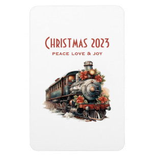 stoomtrein Traditional Christmas Magneet