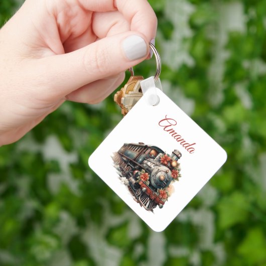 stoomtrein Traditional Christmas Sleutelhanger (Hand)