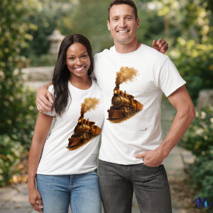 Stoomtrein uit het midden van de vorige eeuw Ret T-shirt