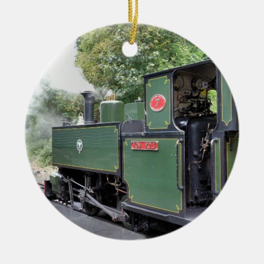 STOOMTREINEN KERAMISCH ORNAMENT (Voorkant)