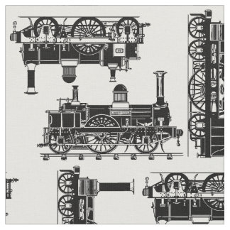 Stoomtreinen Klassieke  Victoriaans locomotieven Stof