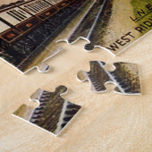 stoomtreinpuzzel legpuzzel (Zijkant)