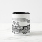  stoomtreinschets op de mok (Midden)