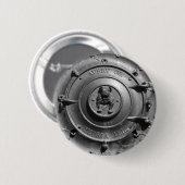  stoomtrekker vooraan. ronde button 5,7 cm (Voorkant /achterkant)