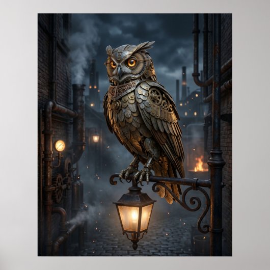 Stoomuil-Lantaarn Poster (Voorkant)