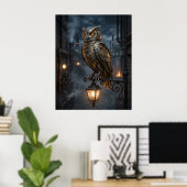 Stoomuil-Lantaarn Poster (Thuiskantoor)