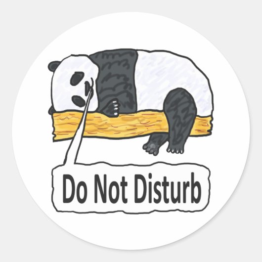 Stoor Panda niet Ronde Sticker (Voorkant)