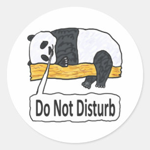 Stoor Panda niet Ronde Sticker