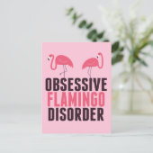 Stoornis met obsessief Flamingo Briefkaart (Staand voorkant)