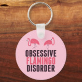 Stoornis met obsessief Flamingo Sleutelhanger (Voorkant)