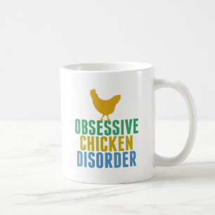Stoornis van de ziekte van Cute Obsessief Chicken Koffiemok