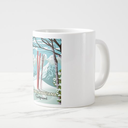 Stoos Suisse Géant Café Mug (Devant droit)