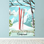 Stoos Zwitserland Canvas Print (Insitu (Houten vloer))