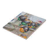 Stootblokken Kunstwerk Tegeltje (Zijkant)